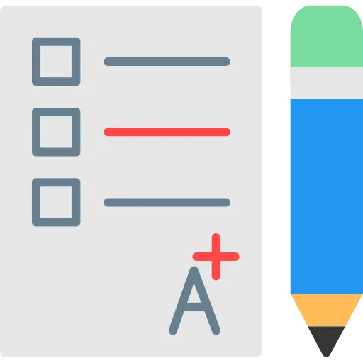 Pontuações e notas de exames